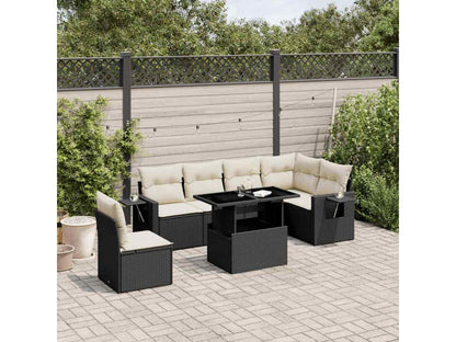 Black Woven Resin Wicker Outdoor Furniture Set - dlz1766461826612