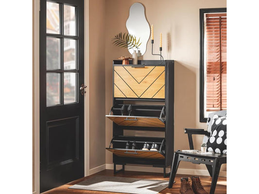 Black Wardrobe, 62 x 24 x 125 cm