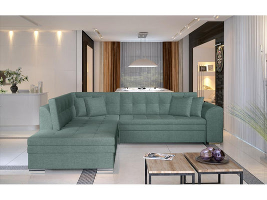 Green Fabric Sofa Bed