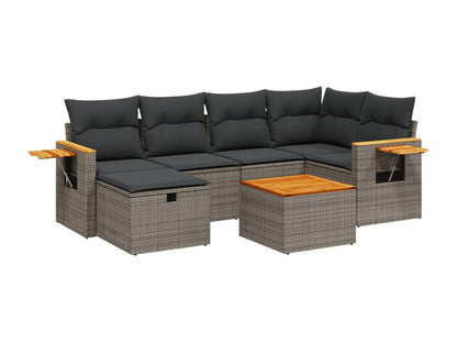 Gray Woven Resin Wicker Outdoor Furniture Set - dlz1766461642164