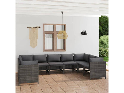 Gray Woven Resin Wicker Outdoor Furniture Set - dlz1766460989069
