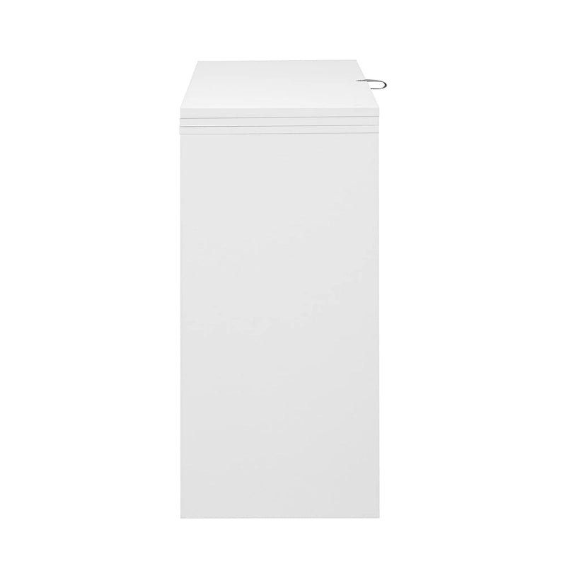 Innovative Sideboard with 2-Door,3-Drawer Design and Adjustable Pull-Out Top for Flexible Use,for Entrance and Living Room