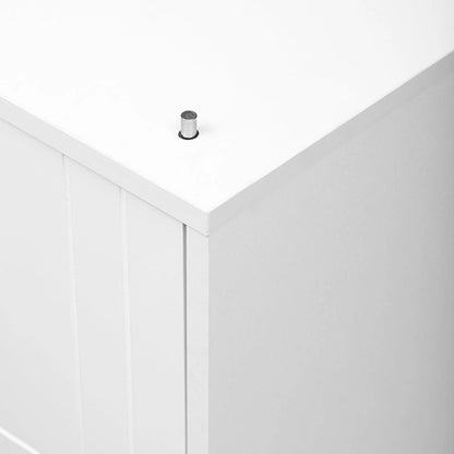 Innovative Sideboard with 2-Door,3-Drawer Design and Adjustable Pull-Out Top for Flexible Use,for Entrance and Living Room