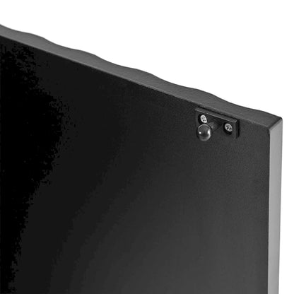 Shoe Cabinet with 5 Solid Wood Legs, Sideboard Buffet Cabinet with Fluted Doors, 4-Door Storage Cabinet with Adjustable Shelves