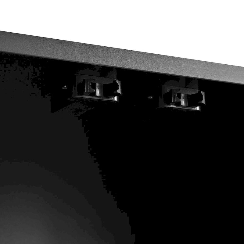 Shoe Cabinet with 5 Solid Wood Legs, Sideboard Buffet Cabinet with Fluted Doors, 4-Door Storage Cabinet with Adjustable Shelves