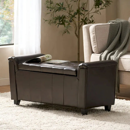 Alden Armed Storage Bench