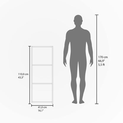 Black Wall Cabinet with One Door