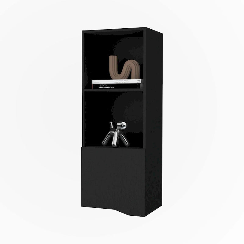Black Wall Cabinet with One Door