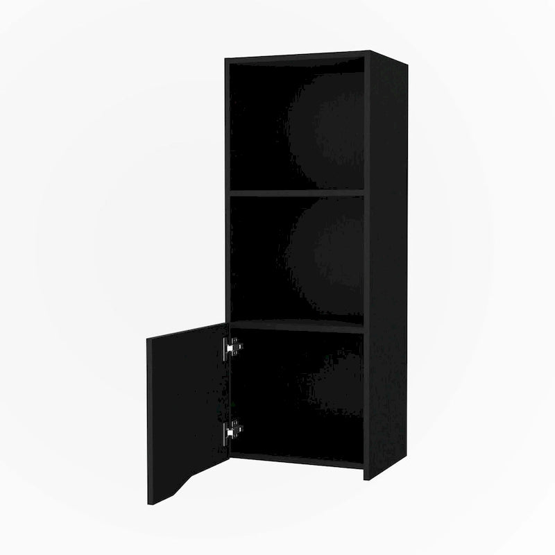 Black Wall Cabinet with One Door