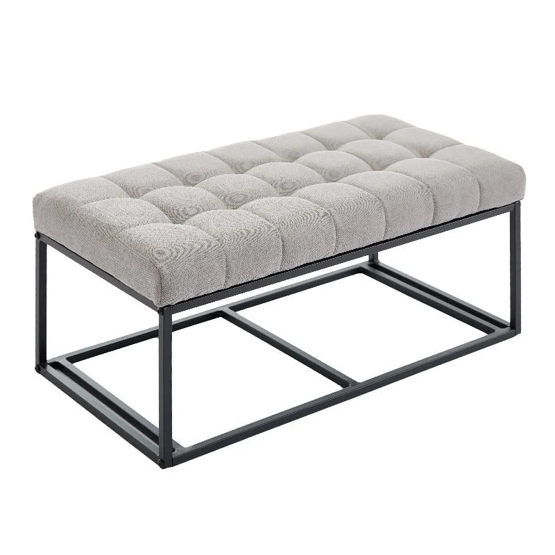 Storage Ottoman Bench, Foot Rest with Legs, 16 x 30 x 16.1 Inches, End of Bed Bench, Storage Chest, Load up to 660 lb