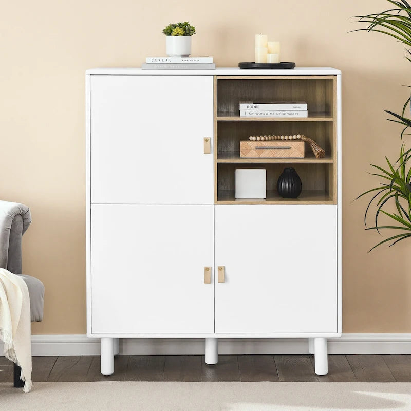 Storage cabinet with door, multifunctional storage cabinet, modern sideboard cabinet, wooden storage cabinet