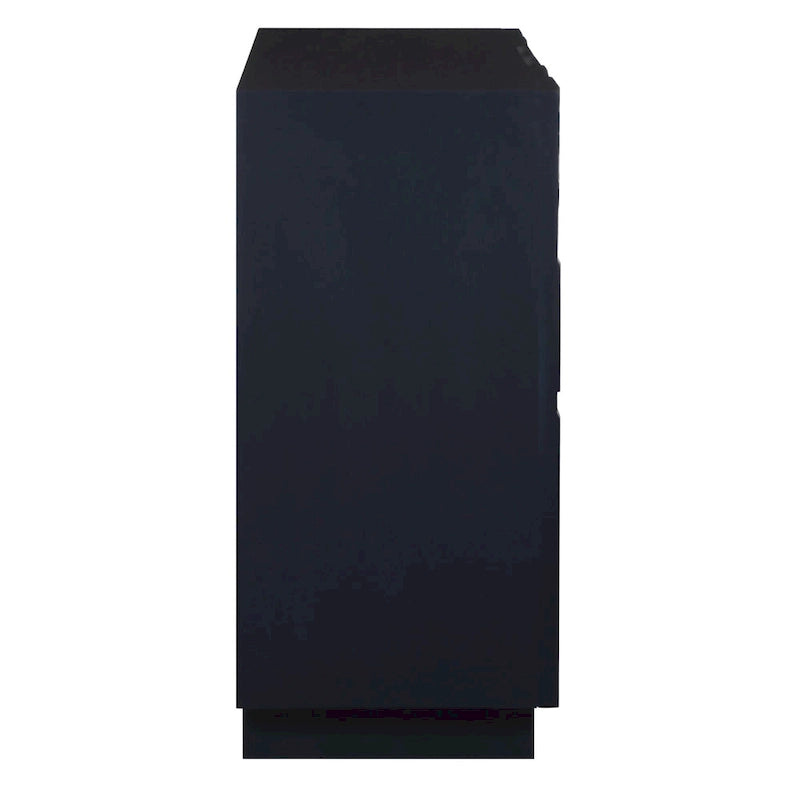 2-Door Storage Cabinet - 34 - Glossy Blue Finish