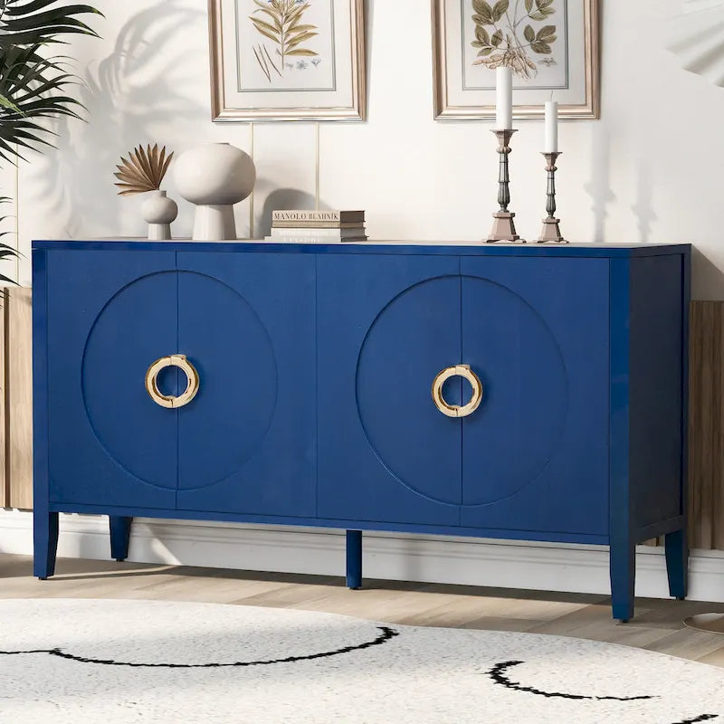 Sophisticated Fir Veneer Cabinet with Textured Finish