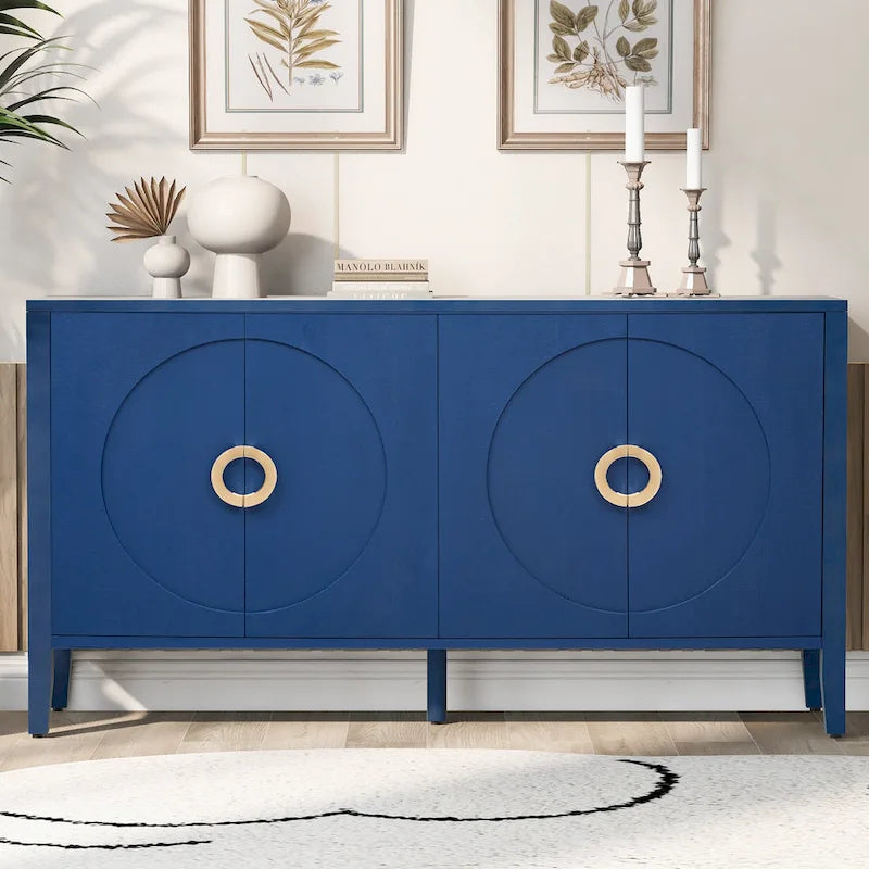 Sophisticated Fir Veneer Cabinet with Textured Finish