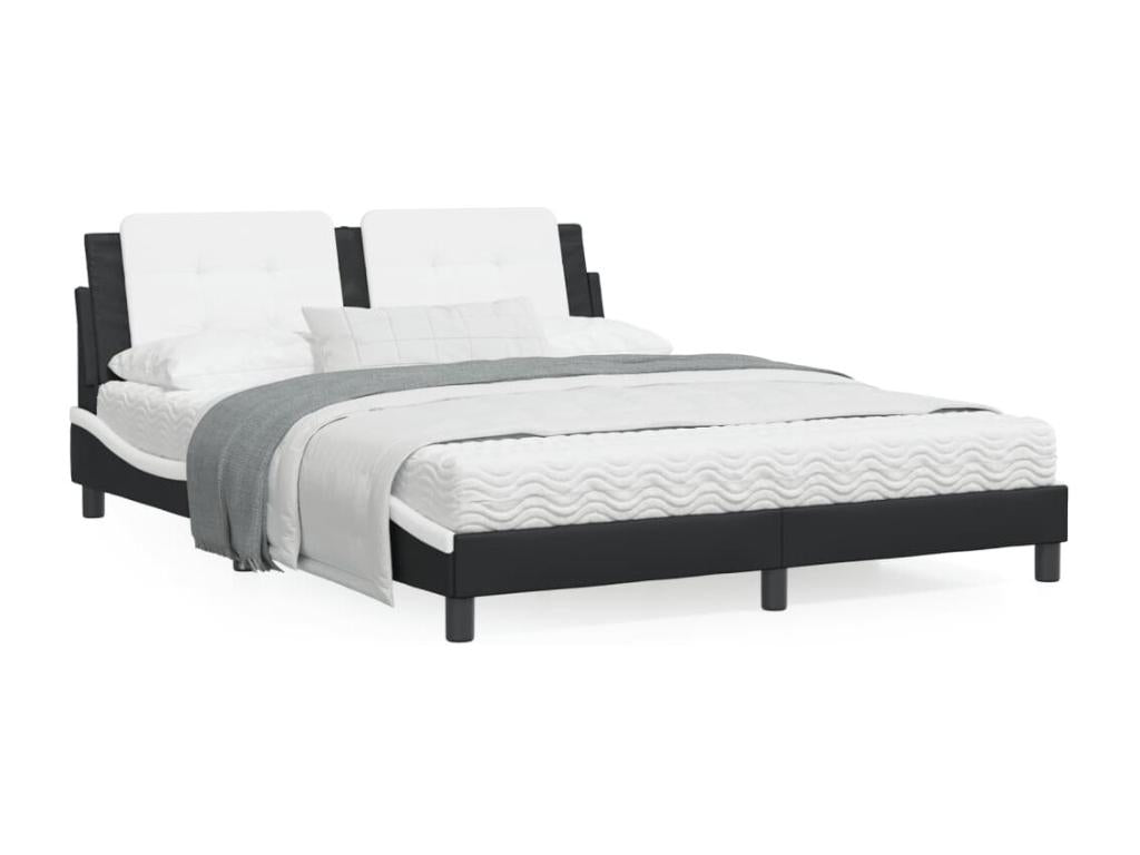 Black Faux Leather Mattress, 160 x 200 cm