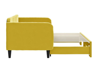 Yellow Velvet Bed, 80 x 200 cm