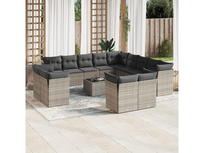 Gray Woven Resin Wicker Outdoor Furniture Set - dlz1766461285317