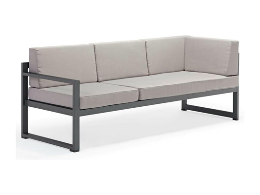 Gray Fabric Outdoor Furniture Set