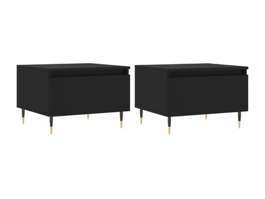 Black Engineered Wood Home Furniture, 50 x 46 x 35 cm