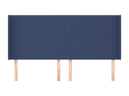 Blue Fabric Bed, 183 x 16 x 118 cm