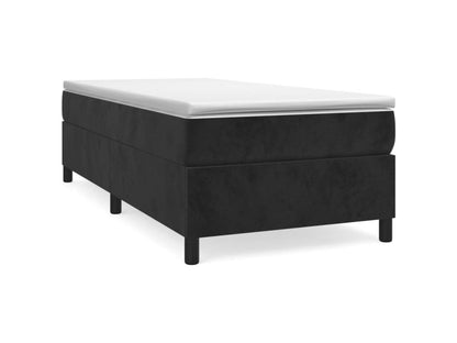 Black Velvet Bed, 90 x 200 cm