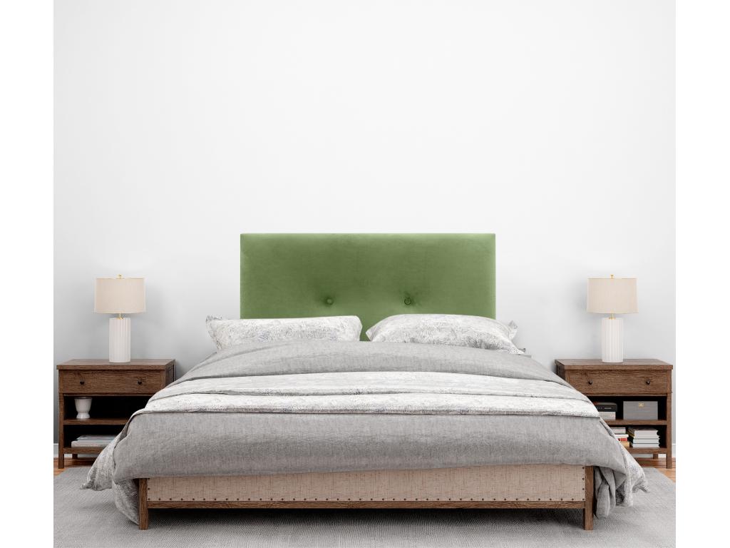 Green Velvet Bed, 110 x 50 cm