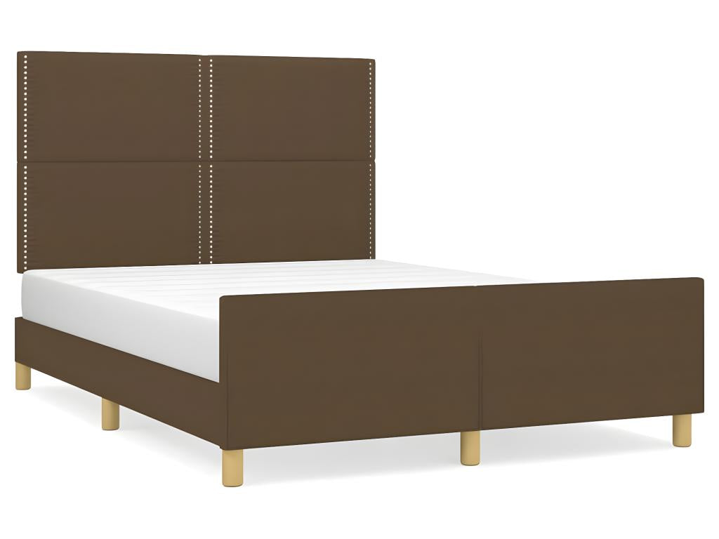 Brown Fabric Mattress, 140 x 190 cm