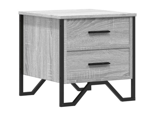 Gray Engineered Wood Table, 40 x 41 x 40 cm