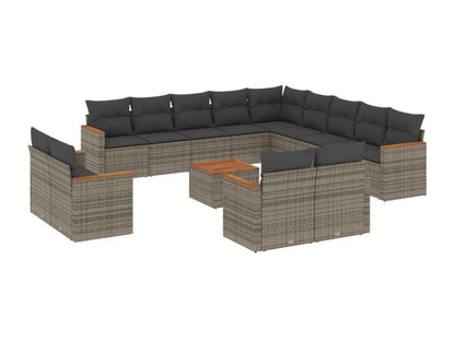 Gray Woven Resin Wicker Outdoor Furniture Set - dlz1766461305204