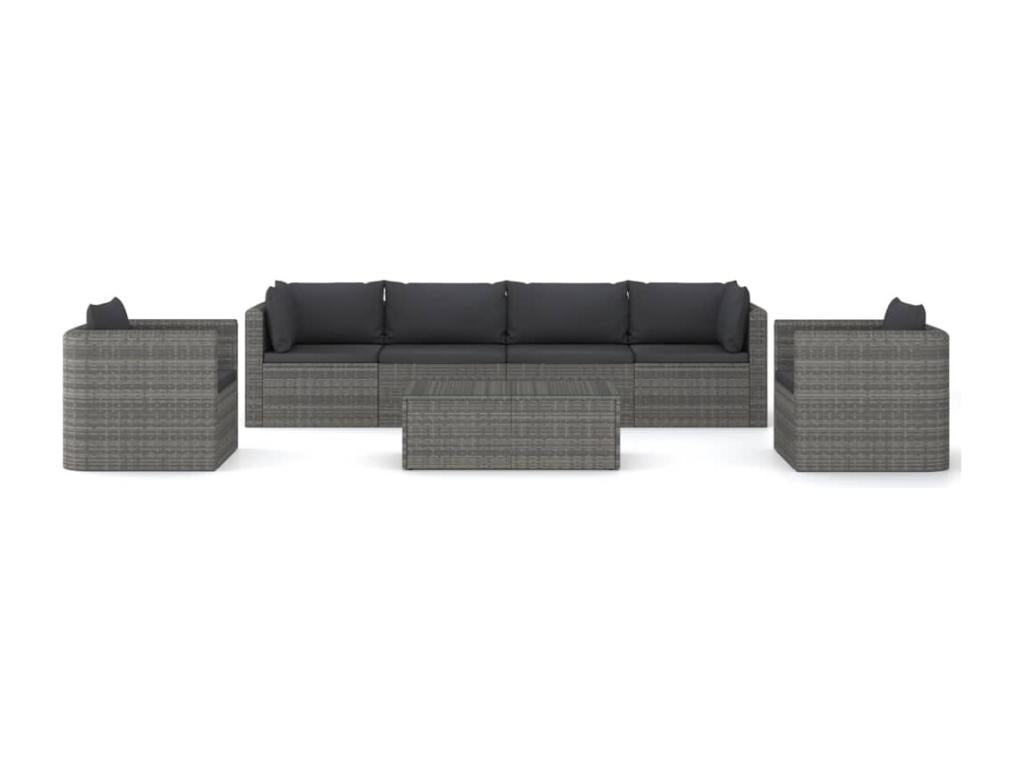 Gray Outdoor Furniture Set, 68 x 72 x 63 cm