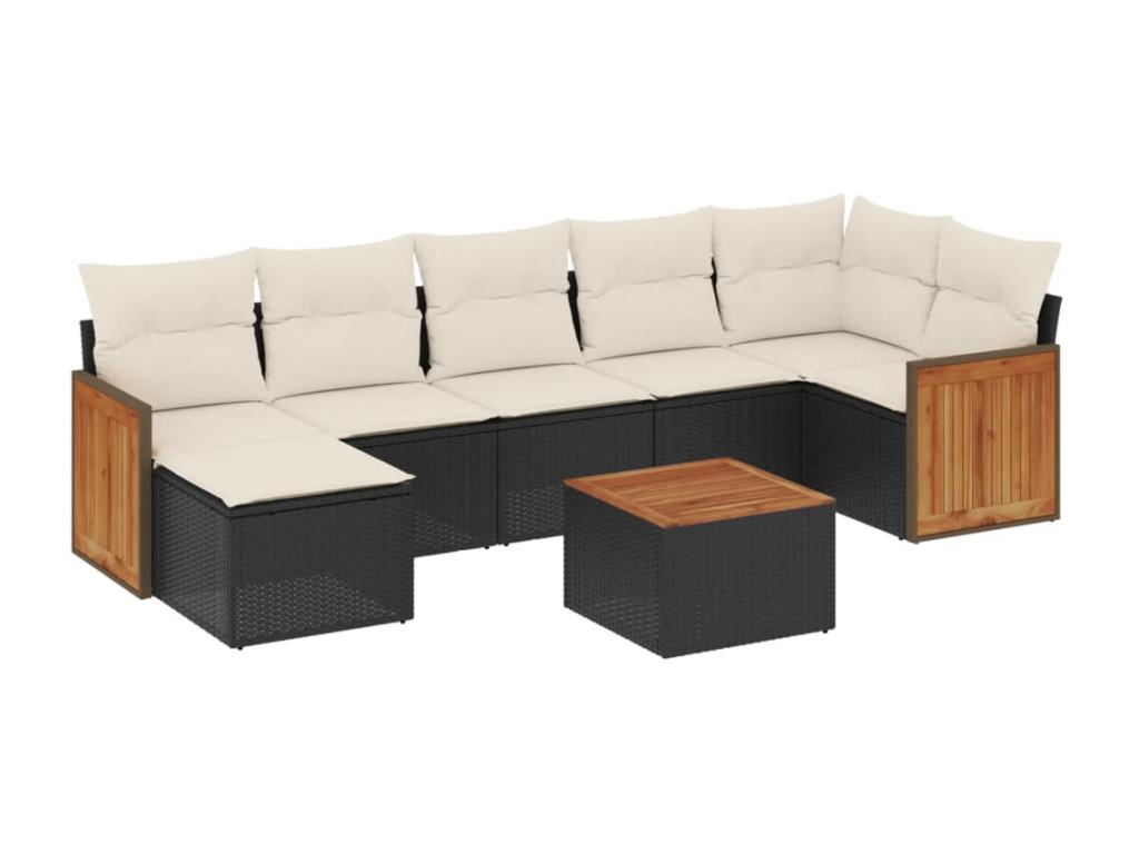 Black Woven Resin Wicker Outdoor Furniture Set - dlz1766461036994