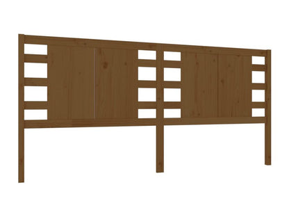 Brown Solid Wood Bed, 126 x 4 x 100 cm