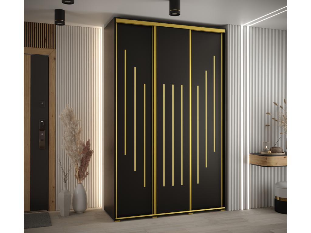 Black Wardrobe, 160 x 45 x 235.2 cm
