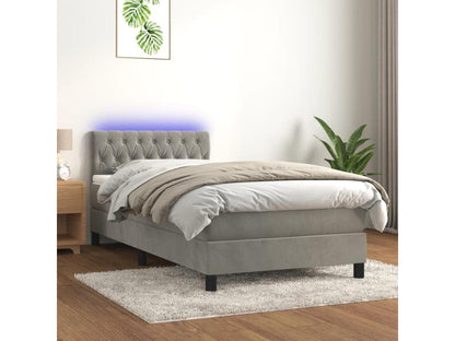 Gray Velvet Mattress, 100 x 200 cm
