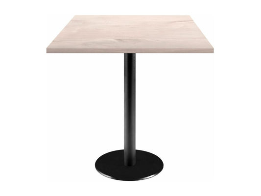 Beige Oak Wood Table, 70 x 70 cm