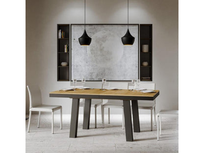 Natural Oak Wood Table, 90 x 160 cm