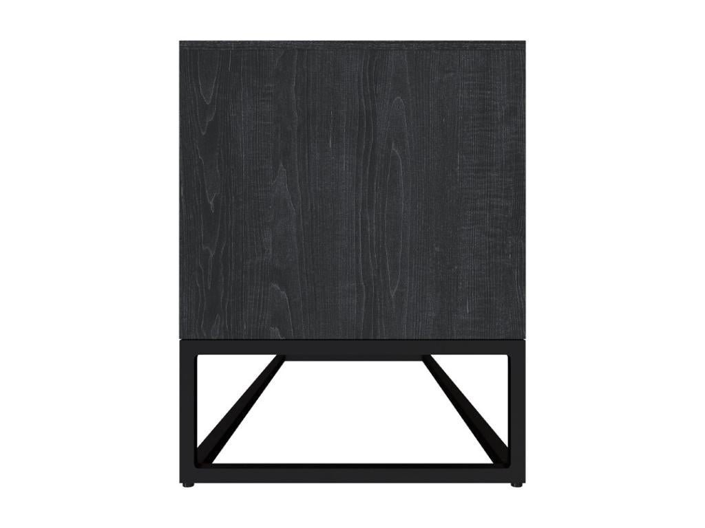 Brown Metal TV Stand