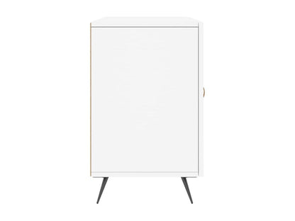 White Engineered Wood Sideboard, 100 x 36 x 60 cm