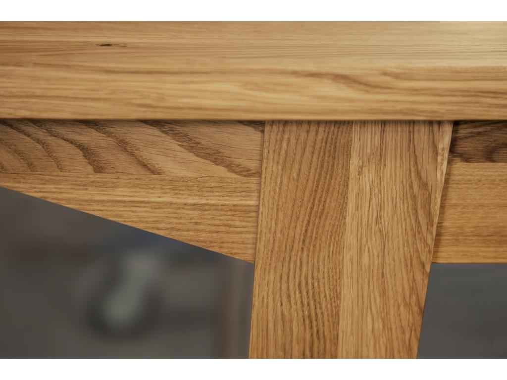 Natural Oak Wood Table, 100 x 180 cm