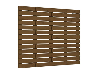 Brown Solid Wood Bed, 141 x 3 x 91.5 cm