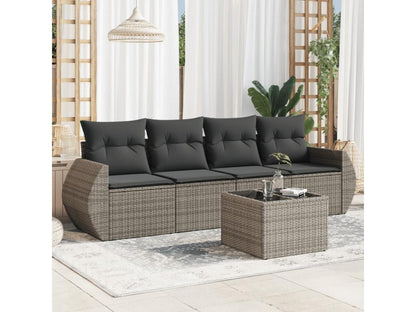 Gray Woven Resin Wicker Outdoor Furniture Set - dlz1766461297832