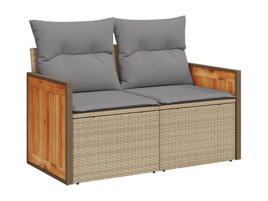 Beige Woven Resin Wicker Outdoor Furniture Set - dlz1766461769994