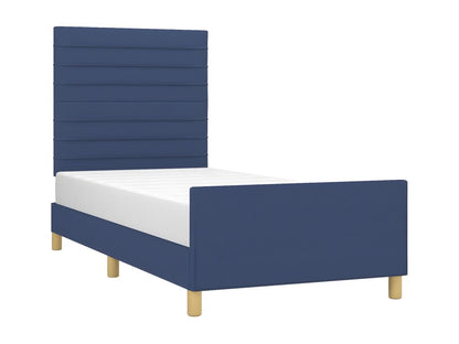 Blue Fabric Bed Frame, 90 x 200 cm
