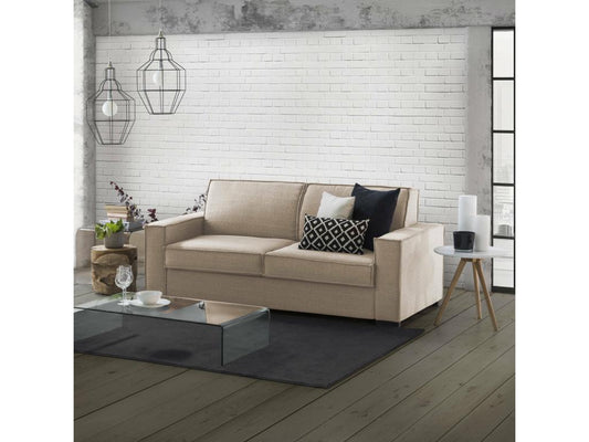 Beige Fabric Sofa - dlz1766461819035