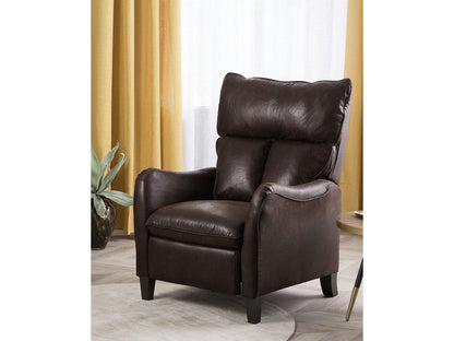 Brown Leather Accent Chair