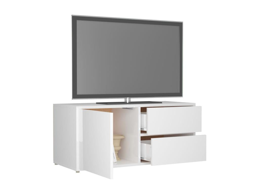 White TV Stand, 80 x 34 x 36 cm