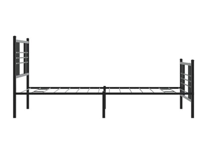 Black Metal Bed Frame, 107 x 203 cm