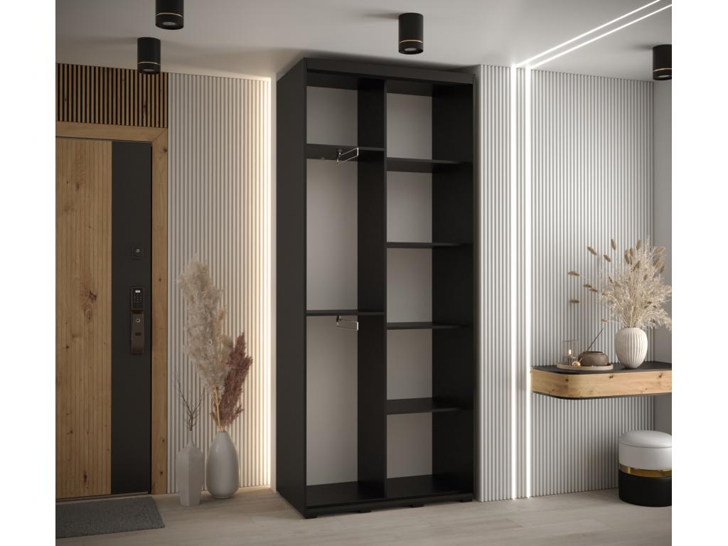 Black Wardrobe, 110 x 45 x 235.2 cm - dlz1766461102071