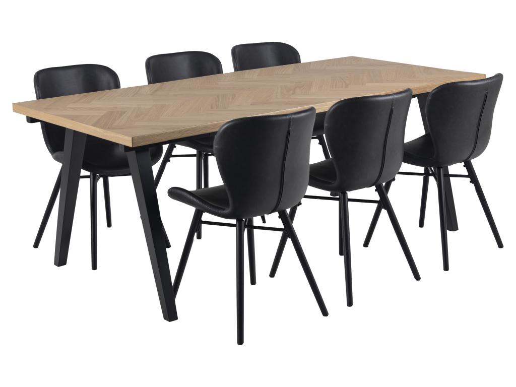 Black Faux Leather Chair