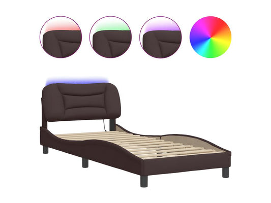 Brown Fabric Mattress, 90 x 200 cm